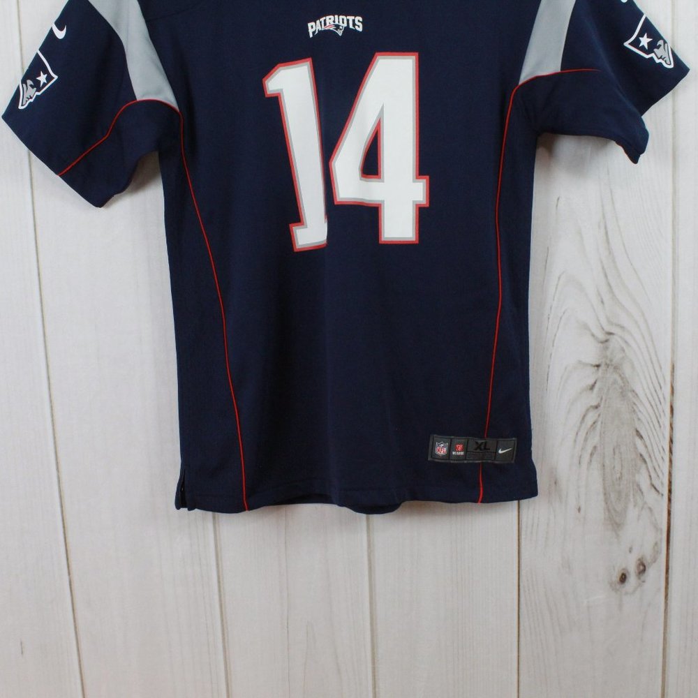 NFL New England Patriots Blue Brandin Cooks #14 Jersey Shirt Size XL - Picture 3 of 9
